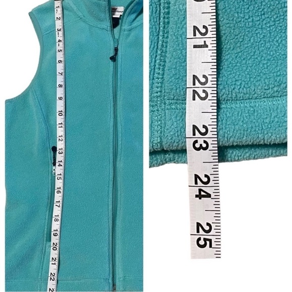 Vineyard Vines Mint Green Fleece Vest Full Zip Front - Sz XS - Picture 14 of 15